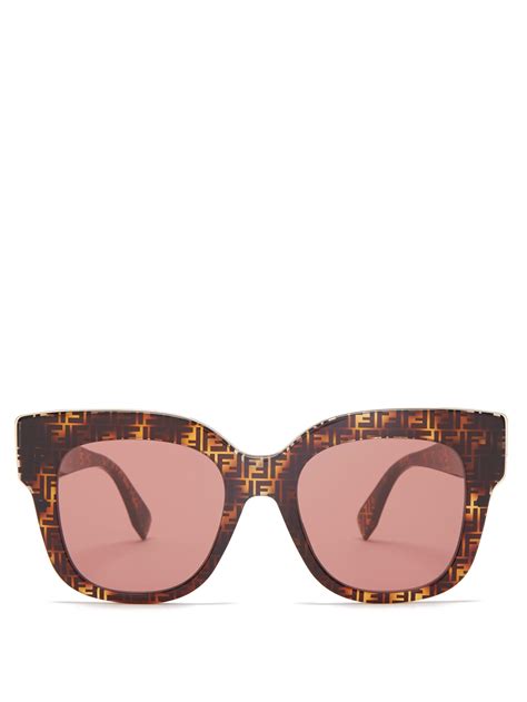 fendi brown cat eye sunglasses|fendi cat eye sunglasses white.